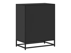 Estantería librería madera ingeniería negra 60x35x76 cm