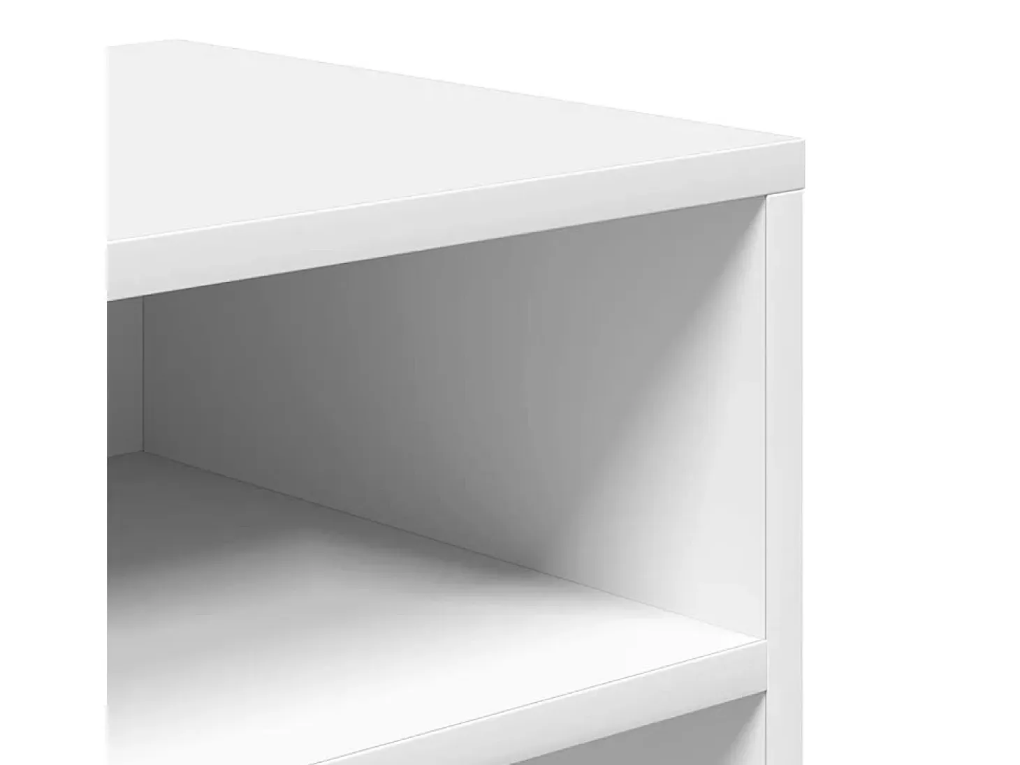 Estantería librería madera contrachapada blanco 66x31x80 cm
