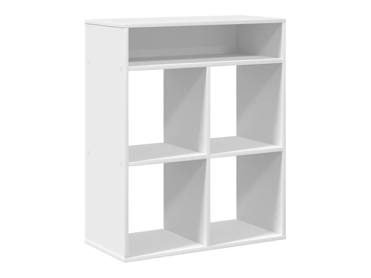 Estantería librería madera contrachapada blanco 66x31x80 cm