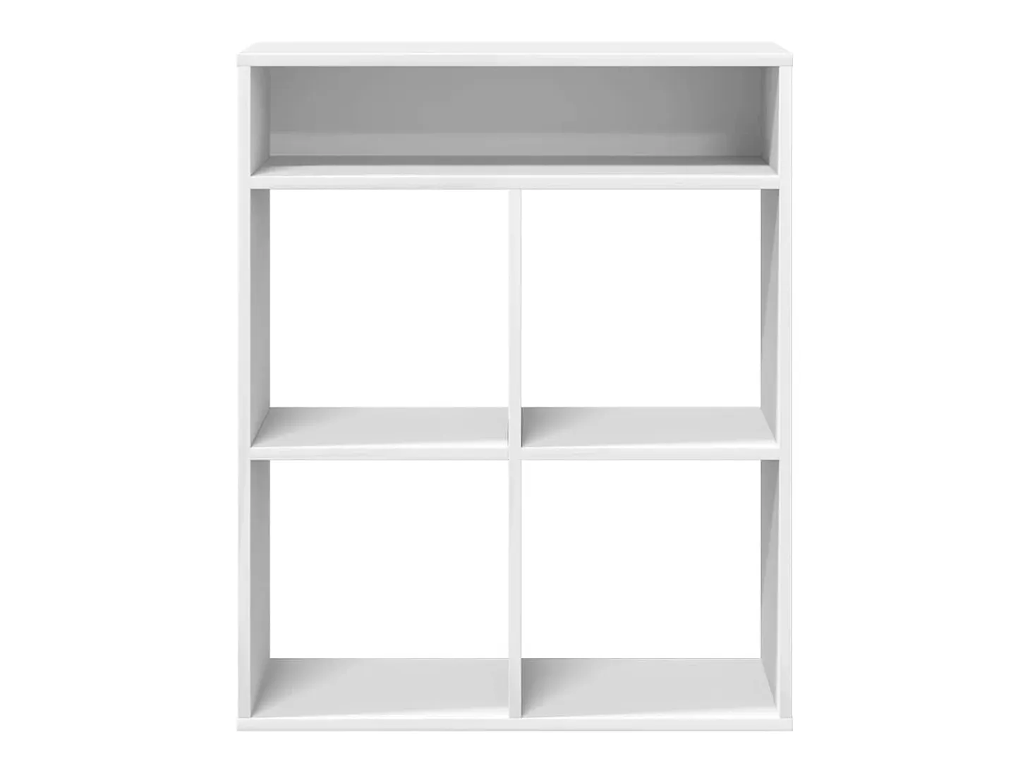 Estantería librería madera contrachapada blanco 66x31x80 cm