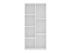 Estantería librería madera contrachapada blanco 50x25x106 cm