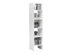 Estantería librería madera contrachapada blanco 40x35x180 cm