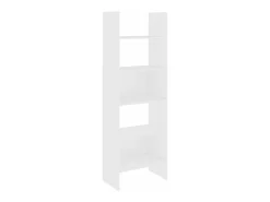 Estantería librería madera contrachapada blanco 60x35x180 cm