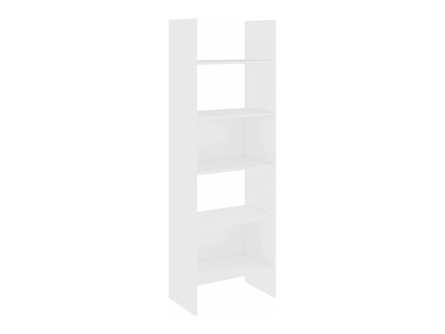 Estantería librería madera contrachapada blanco 60x35x180 cm