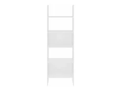 Estantería librería madera contrachapada blanco 60x35x180 cm