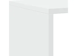 Estantería librería madera ingeniería blanca 137,5x29x137,5 cm