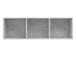 Estantería libros/mueble TV contrachapada hormigón 36x30x114cm