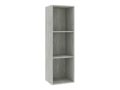 Estantería libros/mueble TV contrachapada hormigón 36x30x114cm