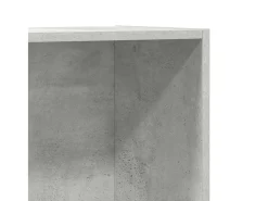 Estantería libros/mueble TV contrachapada hormigón 36x30x114cm