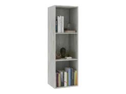 Estantería libros/mueble TV contrachapada hormigón 36x30x114cm ES717955