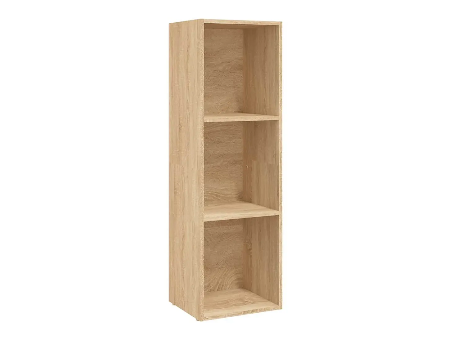 Estantería libros/mueble TV contrachapada roble 36x30x114 cm