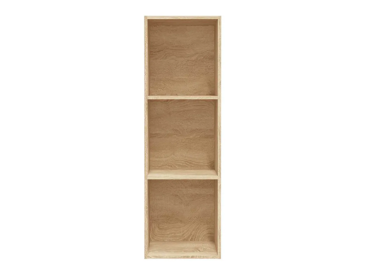 Estantería libros/mueble TV contrachapada roble 36x30x114 cm