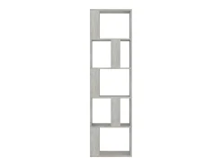 Estantería madera contrachapada gris hormigón 45x24x159cm