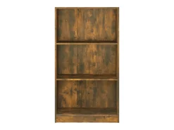 Estantería madera contrachapada color roble ahumado 60x24x109cm