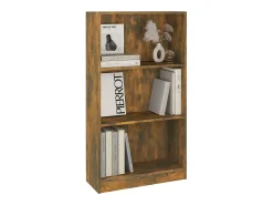 Estantería madera contrachapada color roble ahumado 60x24x109cm