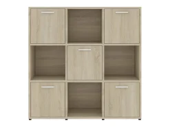 Estantería madera contrachapada color roble Sonoma 90x30x90 cm