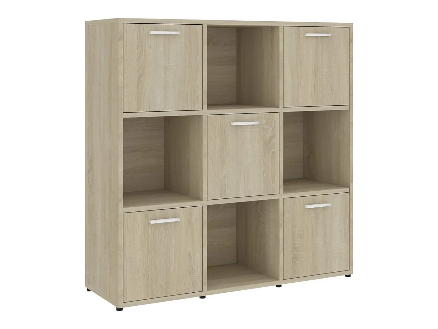 Estantería madera contrachapada color roble Sonoma 90x30x90 cm