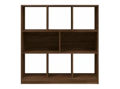 Estantería madera contrachapada marrón roble 97,5x29,5x100 cm