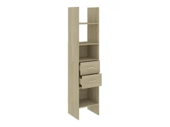 Estantería madera contrachapada color roble Sonoma 40x35x180 cm