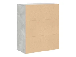 Estantería madera contrachapada gris hormigón 60x30x71,5 cm