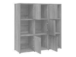 Estantería madera contrachapada gris sonoma 90x30x90cm ES803531