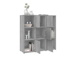 Estantería madera contrachapada gris sonoma 90x30x90cm ES803531