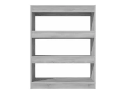 Estantería madera contrachapada gris Sonoma 80x30x103 cm