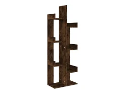 Estantería madera contrachapada roble ahumado 48x25,5x140 cm