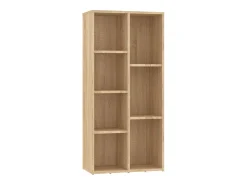 Estantería madera contrachapada color roble Sonoma 50x25x106cm