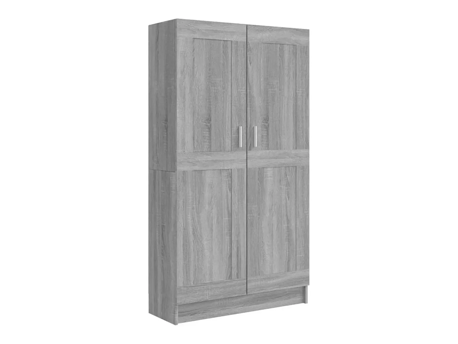Estantería madera contrachapada gris Sonoma 82,5x30,5x150 cm