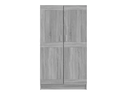 Estantería madera contrachapada gris Sonoma 82,5x30,5x150 cm