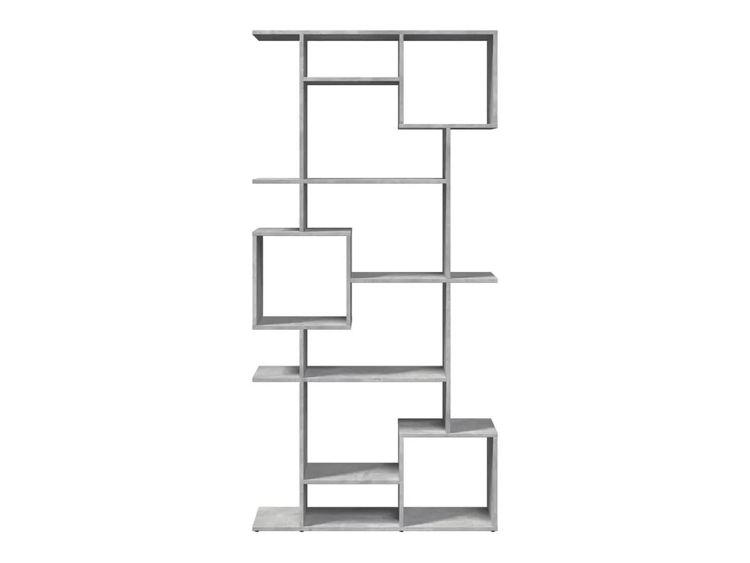 Estantería madera contrachapada gris hormigón 92x29x188 cm