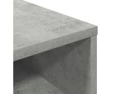 Estantería madera contrachapada gris hormigón 34x31x80 cm