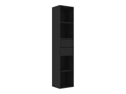 Estantería madera contrachapada negro 36x30x171 cm