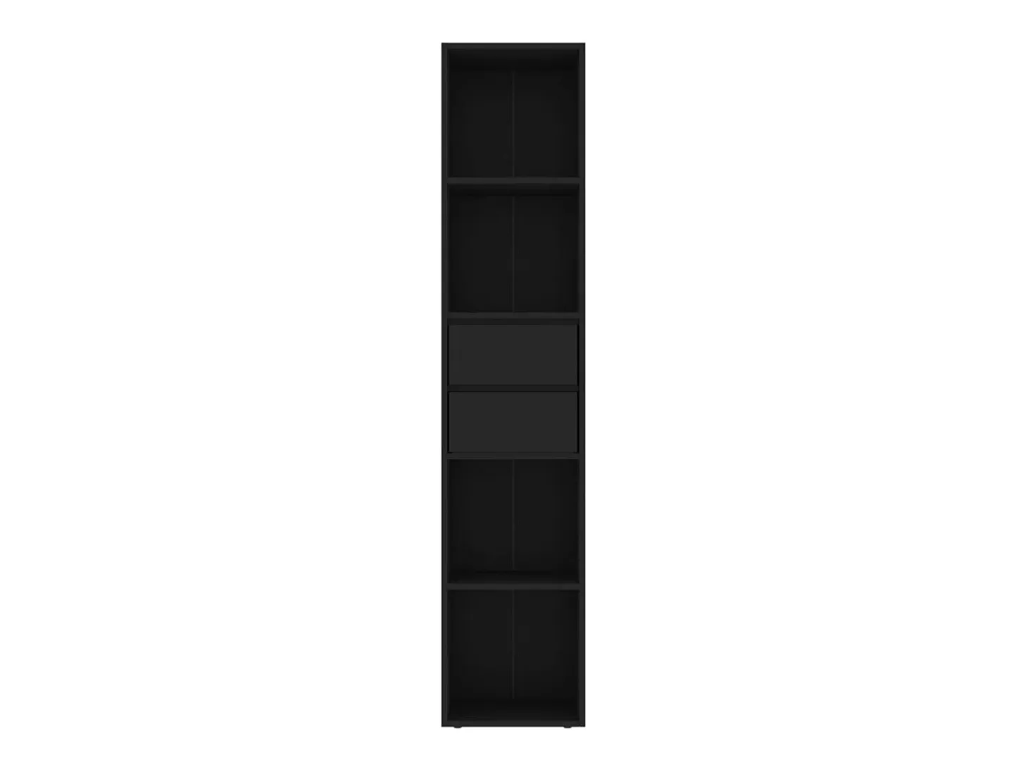 Estantería madera contrachapada negro 36x30x171 cm