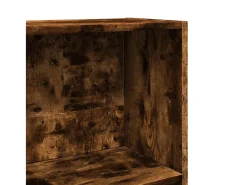 Estantería madera de ingeniería roble ahumado 80x30x114 cm