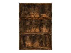 Estantería madera de ingeniería roble ahumado 80x30x114 cm