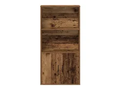 Estantería madera de ingeniería color envejecido 60x24x120 cm