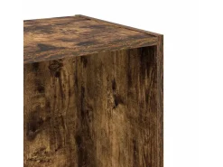 Estantería madera de ingeniería roble ahumado 40x30x77 cm