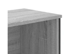 Estantería madera de ingeniería color gris Sonoma 80x31x169 cm