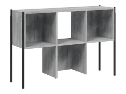 Estantería madera de ingeniería gris Sonoma 102x28x172 cm