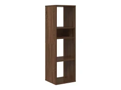 Estantería madera de ingeniería color marrón roble 34x31x112 cm