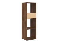 Estantería madera de ingeniería color marrón roble 34x31x112 cm