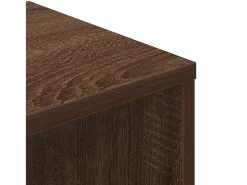 Estantería madera de ingeniería color marrón roble 34x31x112 cm
