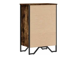 Estantería madera de ingeniería roble ahumado 50x31x74,5 cm