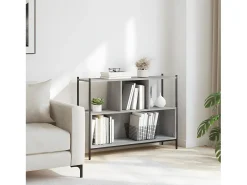 Estantería madera de ingeniería gris Sonoma 102x28x77,5 cm