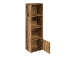 Estantería madera de ingeniería color envejecido 31x24x102 cm