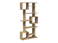 Estantería madera de ingeniería roble artisian 92x29x188 cm