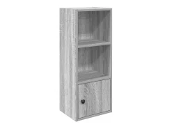 Estantería madera de ingeniería gris sonoma 31x24x77 cm
