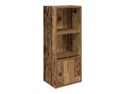 Estantería madera de ingeniería color envejecido 31x24x77 cm